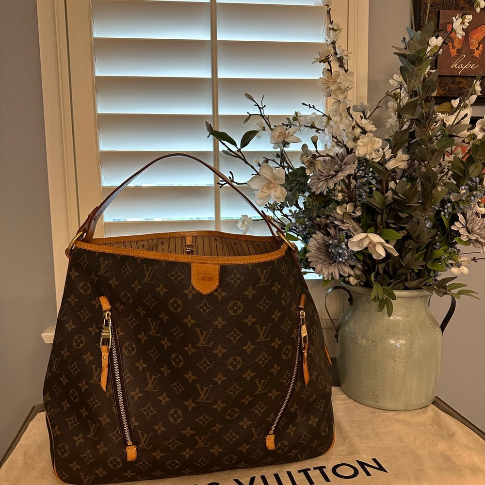 Louis Vuitton Monogram Canvas Delightful GM Hobo Handbag Purse